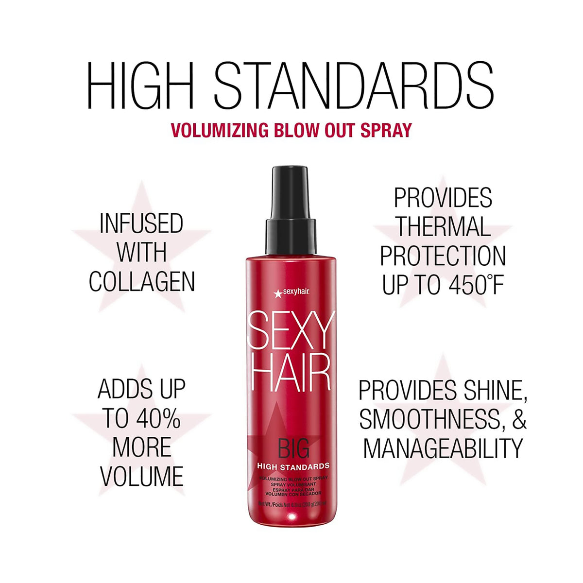 Sexy Hair Big SexyHair High Standards Volumizing Blow Out Spray / 6.8
