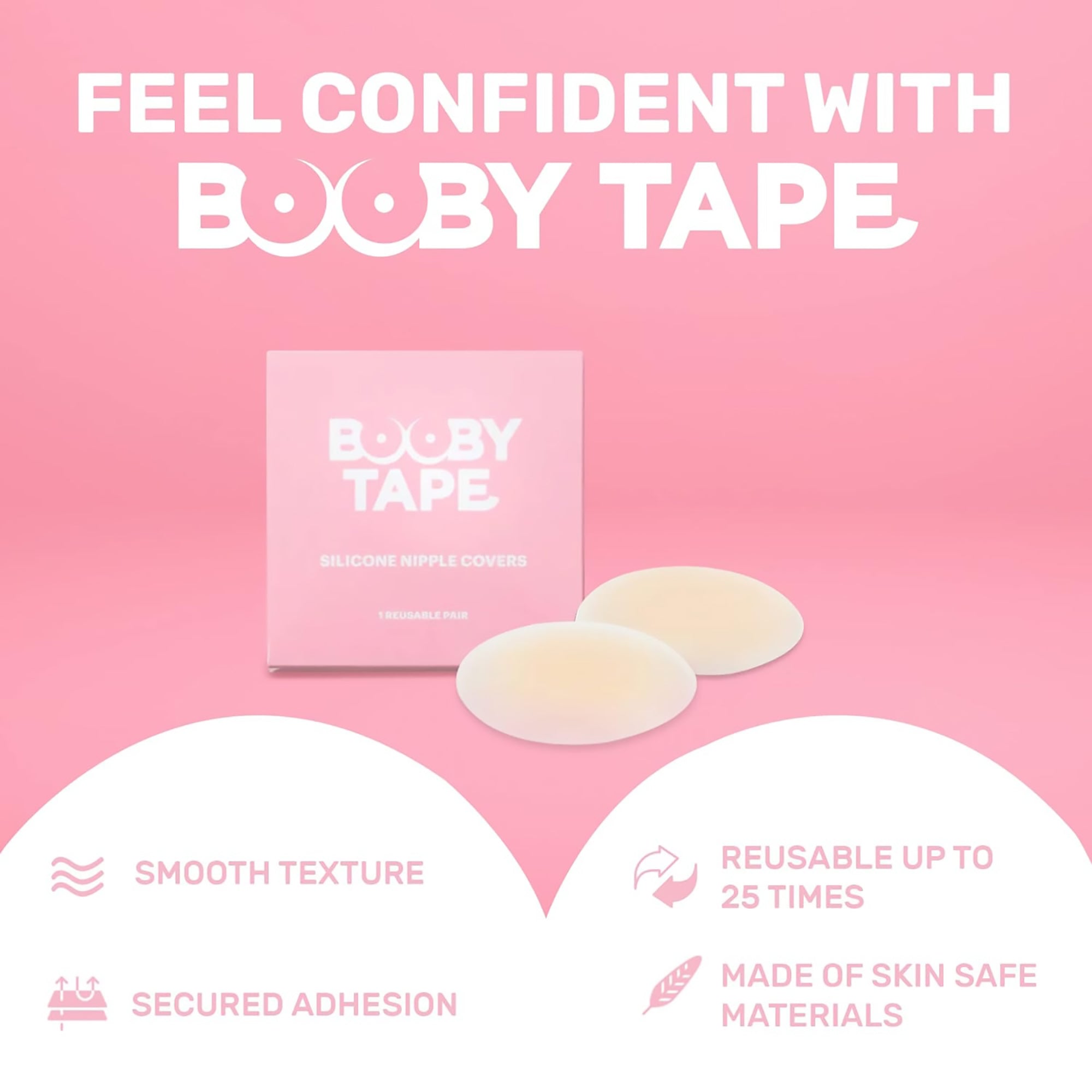 Booby Tape Silicone Nipple Covers - Planet Beauty