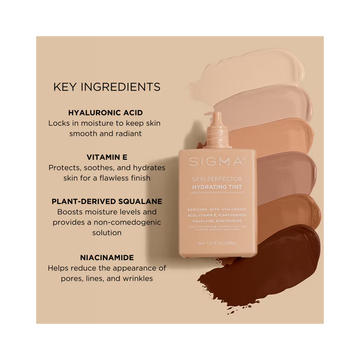 Sigma Skin Perfector Hydrating Tint / 1-FAIR IVORY, image 32667373109398