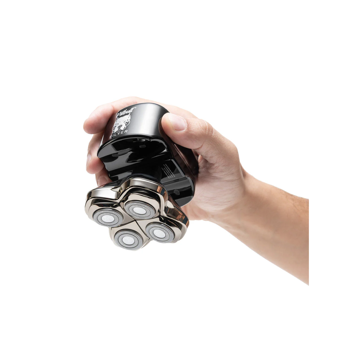 Skull Shaver Pitbull Silver Pro Head & Face Shaver, image 30149768478870