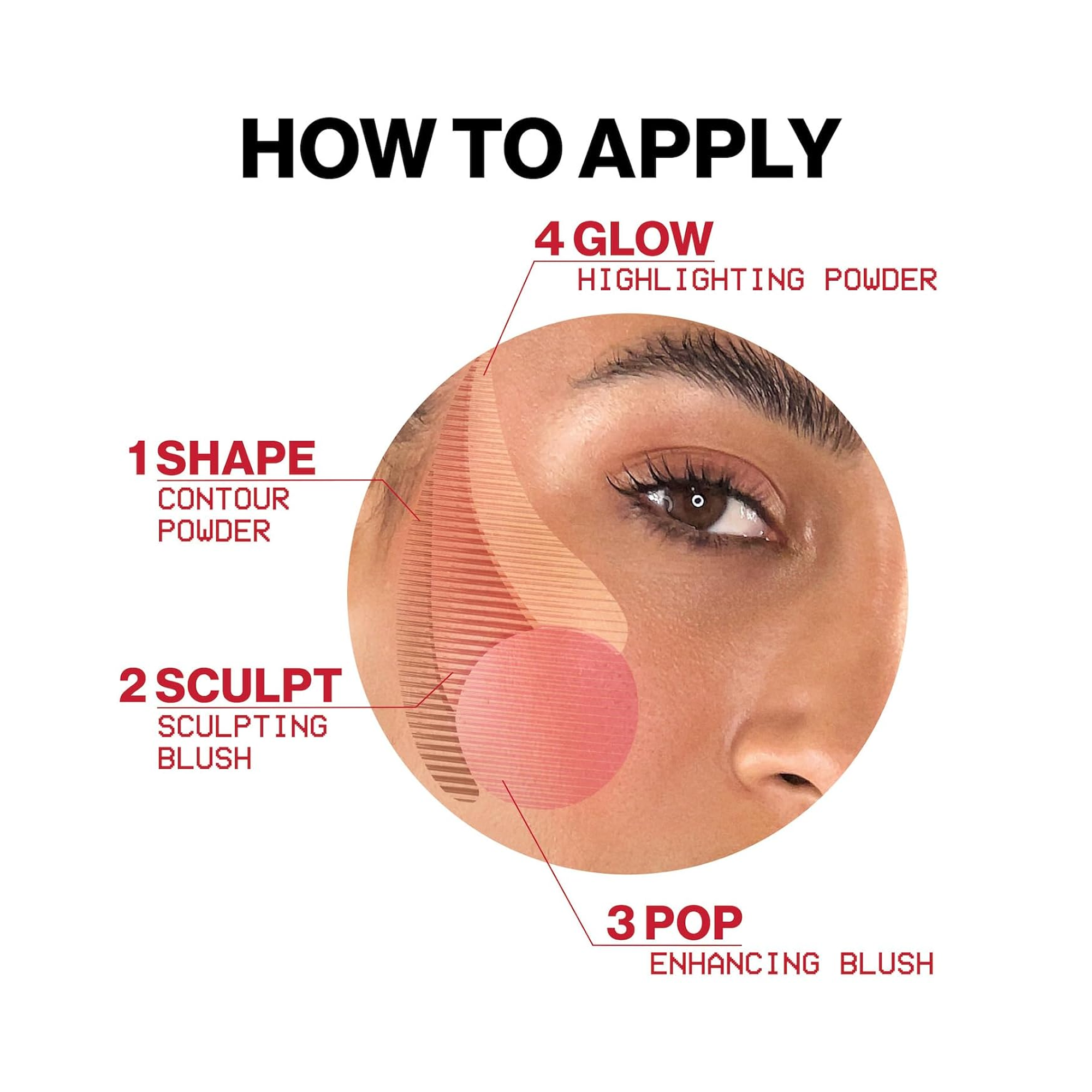 Smashbox_Halo_Sculpt_Glow_Face_Palette_Berry_Saturation / Berry Saturation