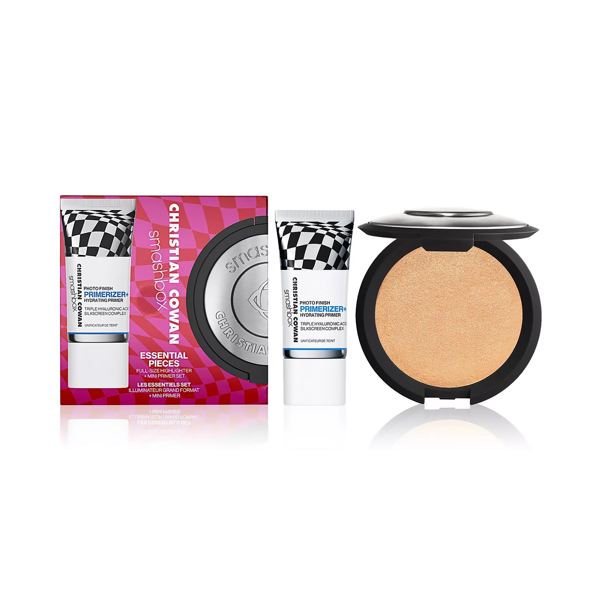 Smashbox Holiday Christian Cowan Essential Pieces Full-Size Highlighter + Mini Primer Set