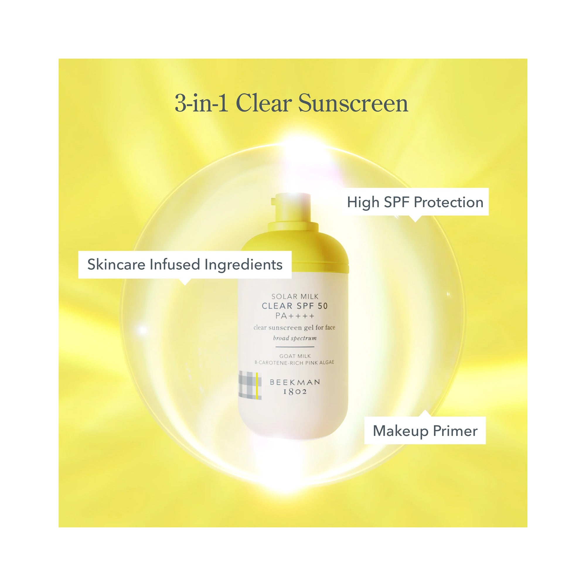 BEEKMAN 1802 Solar Milk Clear SPF 50 PA++++ / 1.69OZ