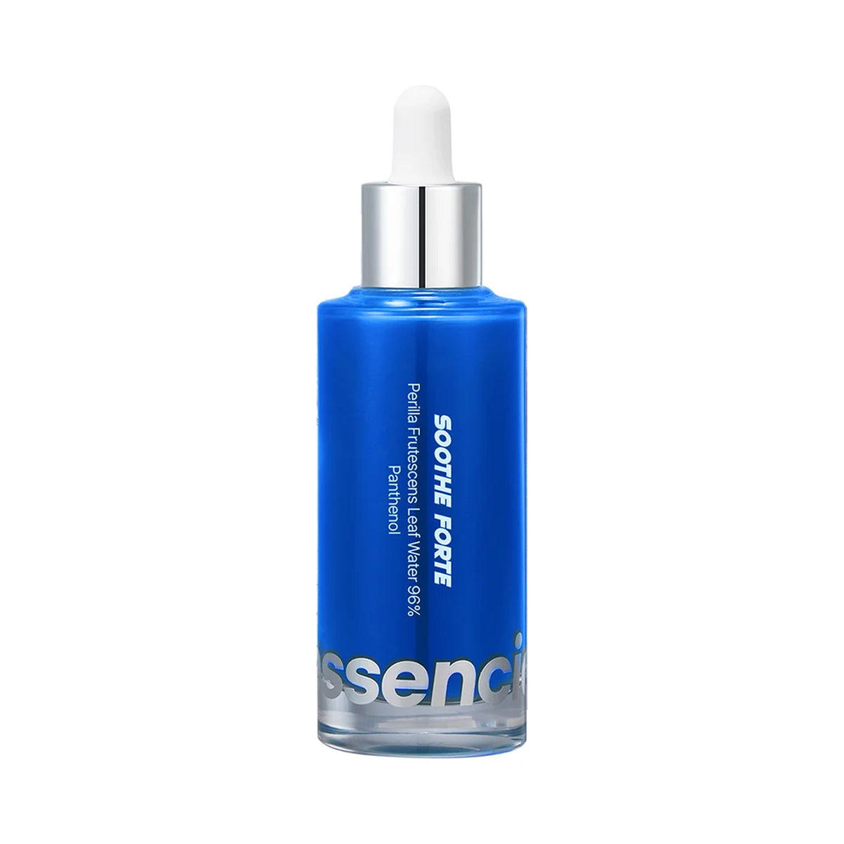 Essenciel Soothe Forte Ampoule 1.69 oz  blue dropper bottle silver collar and white dropper cap