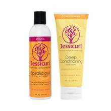 Jessicurl Spiralicious Styling Gel + Deep Conditioning Treatment Duo / 8OZ