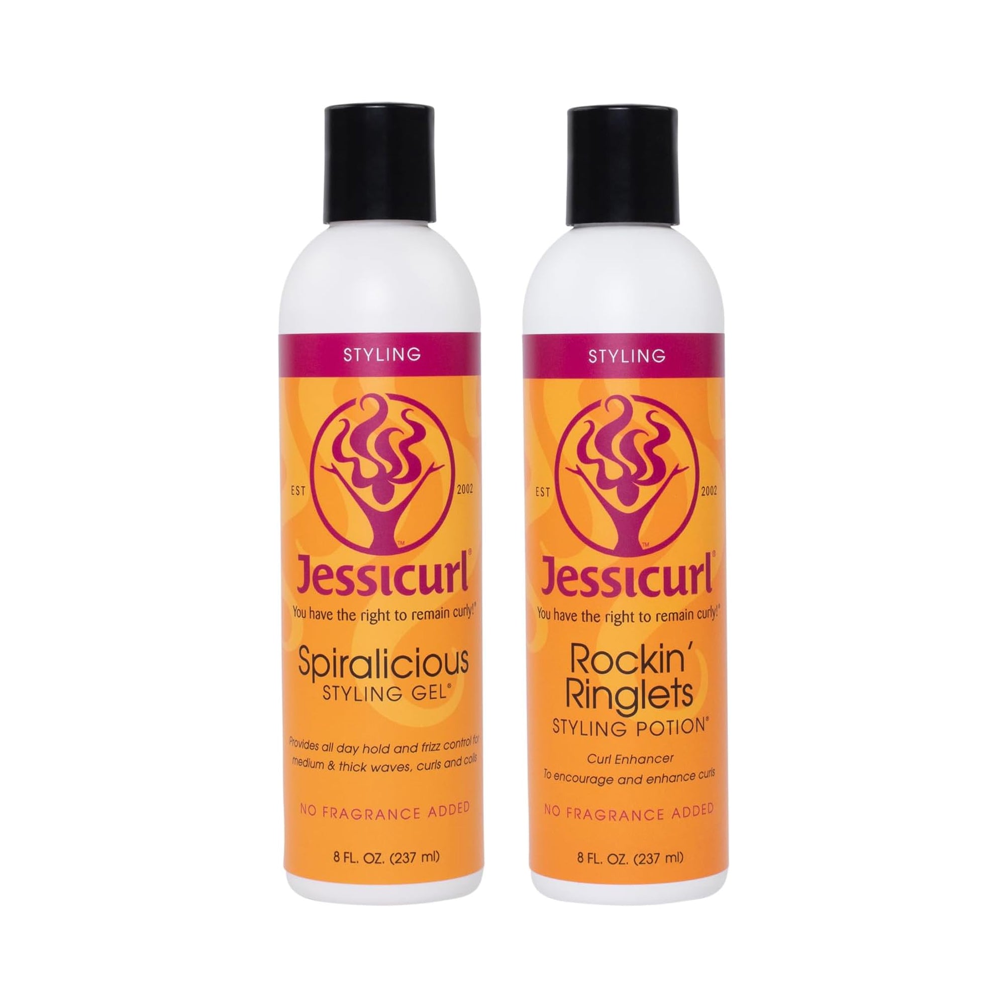 Jessicurl Spiralicious Styling Gel + Rockin' Ringlets Styling Potion Duo