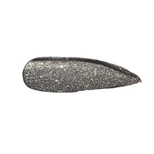 Stila Magnificent Metals Glitter & Glow Liquid Eye Shadow / MOLTEN MIDNIGHT / Swatch