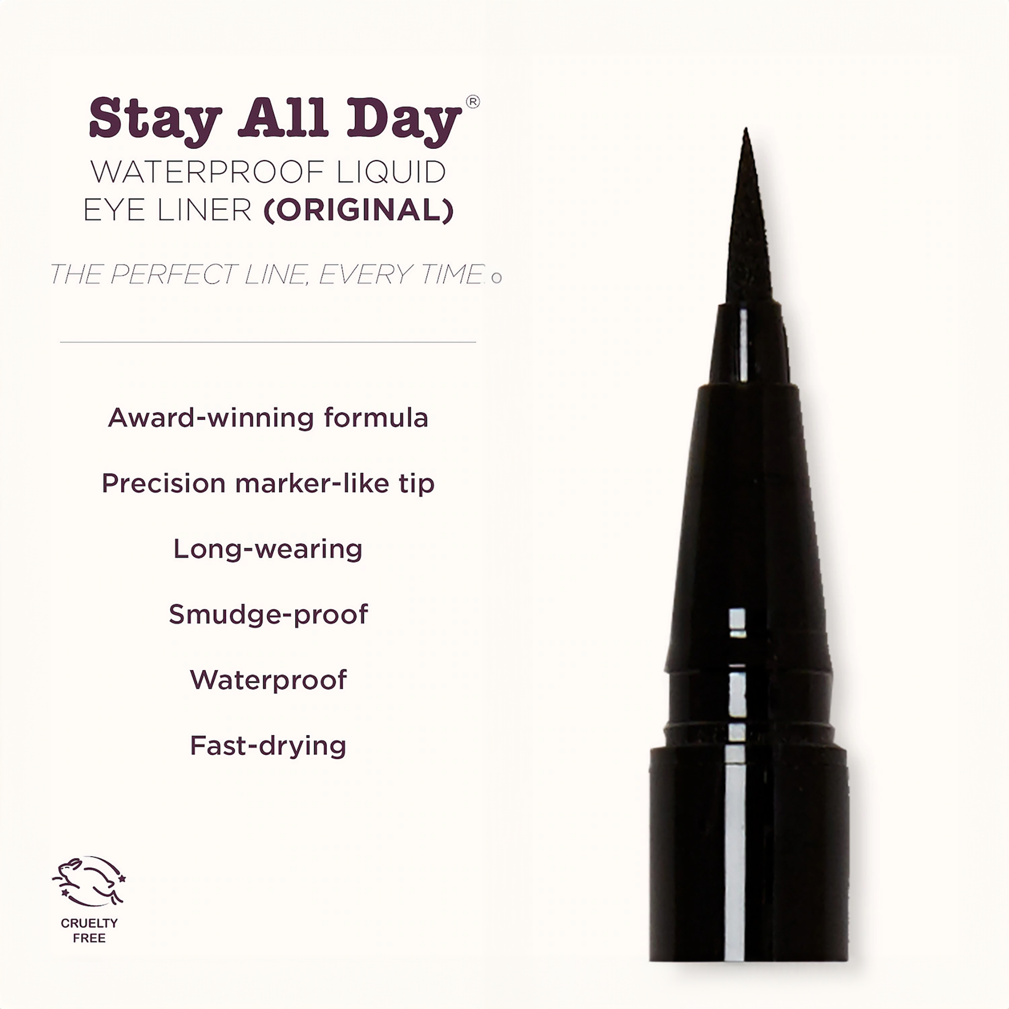 Stila Stay All Day Waterproof Liquid Eye Liner / Intense Black