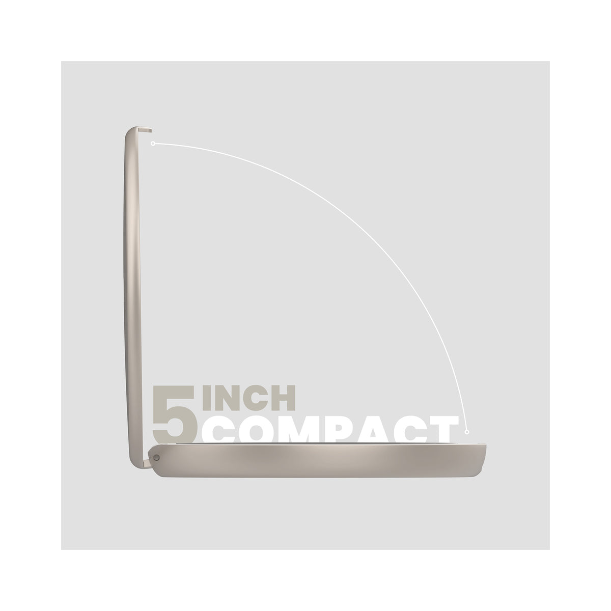 LUNA London COMPACT 2.0 7X 1X Magnifying LED Compact Mirror / SOFT STONE, image 46179772530838