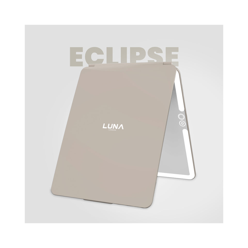 LUNA London ECLIPSE Rechargeable LED Travel Mirror with 3 Light Modes / SOFT STONE thumbnail 35