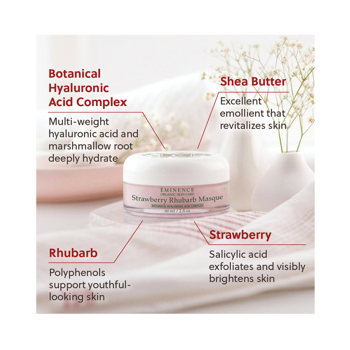 Eminence Organics Strawberry Rhubarb Masque, image 32953060196502