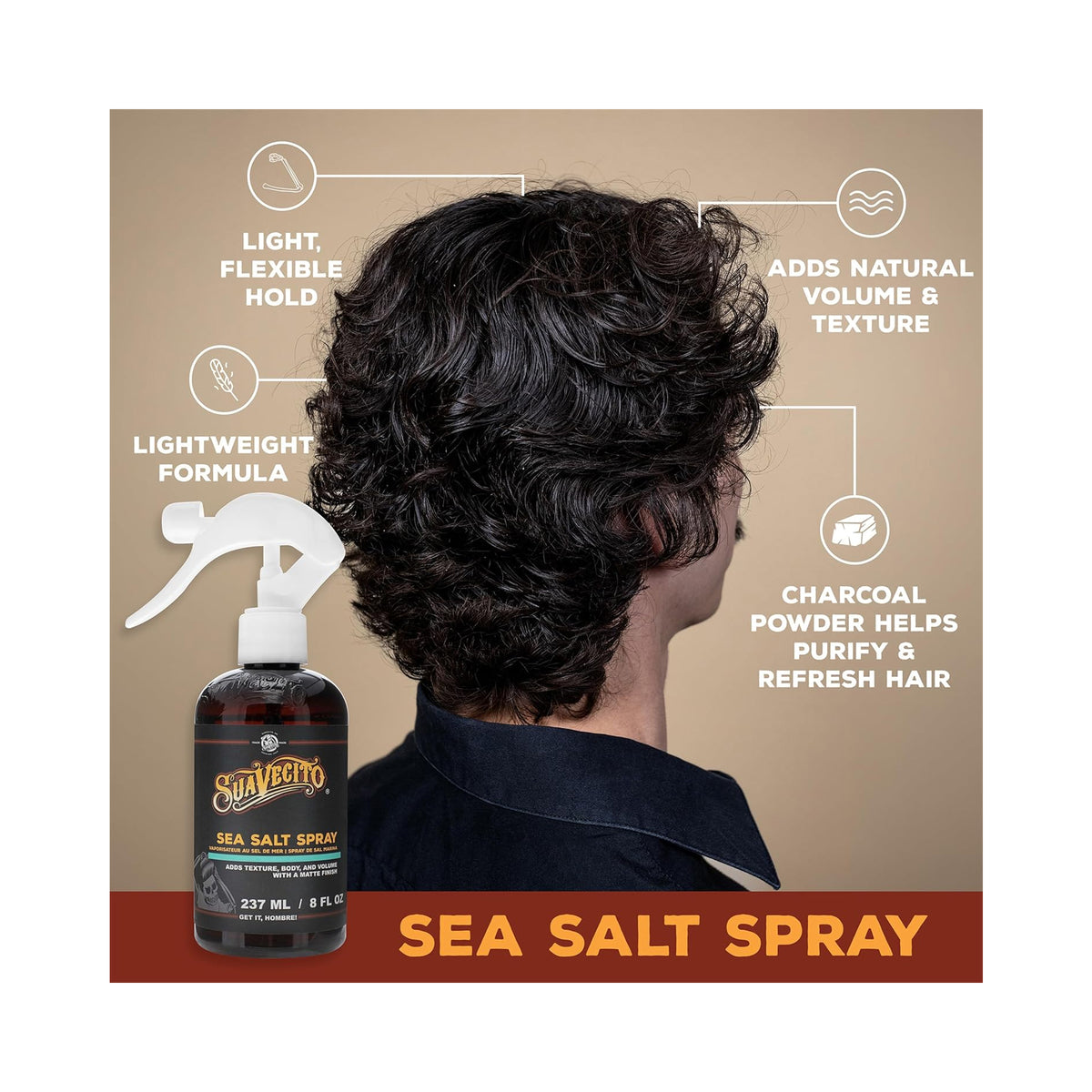 Suavecito Sea Salt Spray / 8OZ