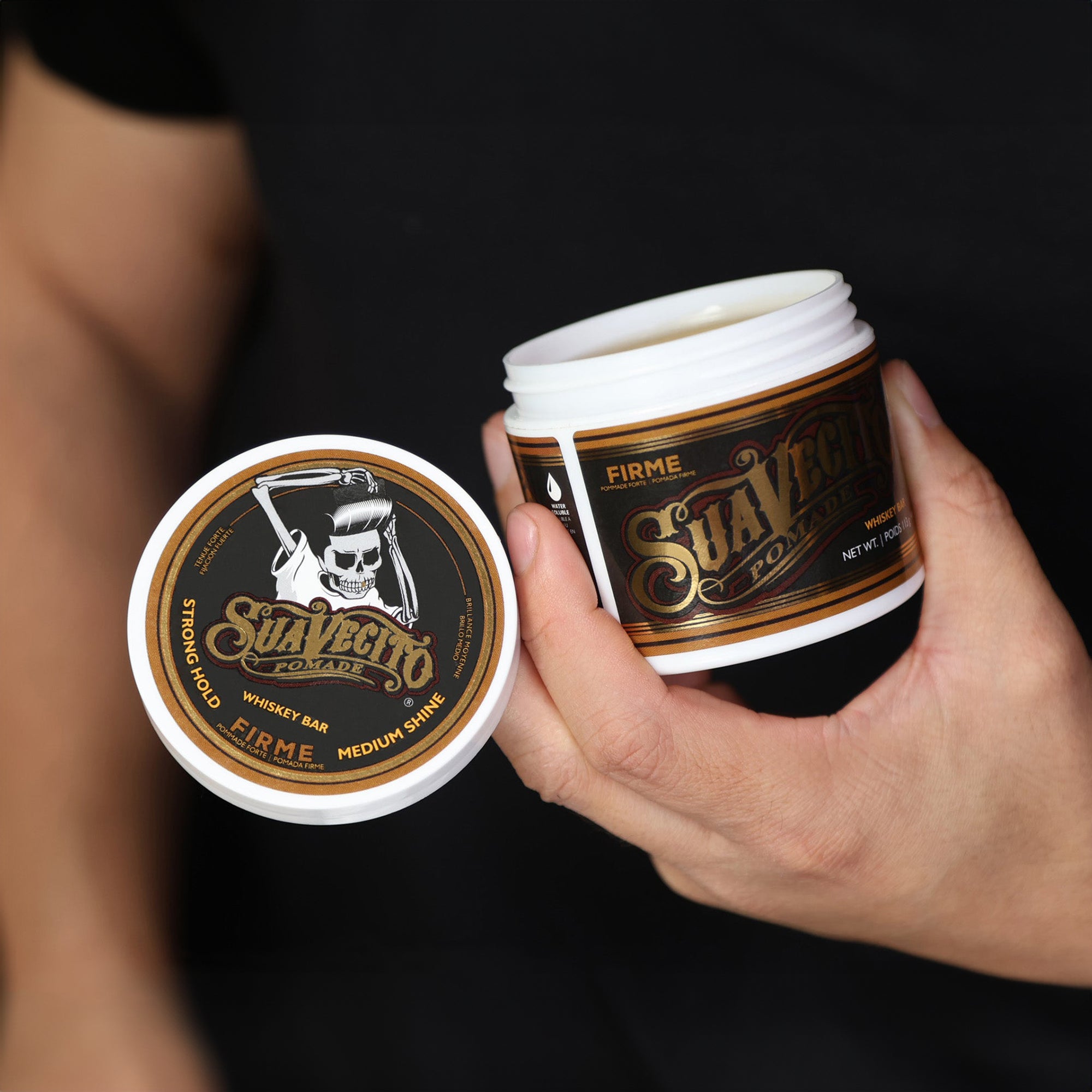 Suavecito Firme (Strong) Hold Pomade - Whiskey Bar / 4 OZ