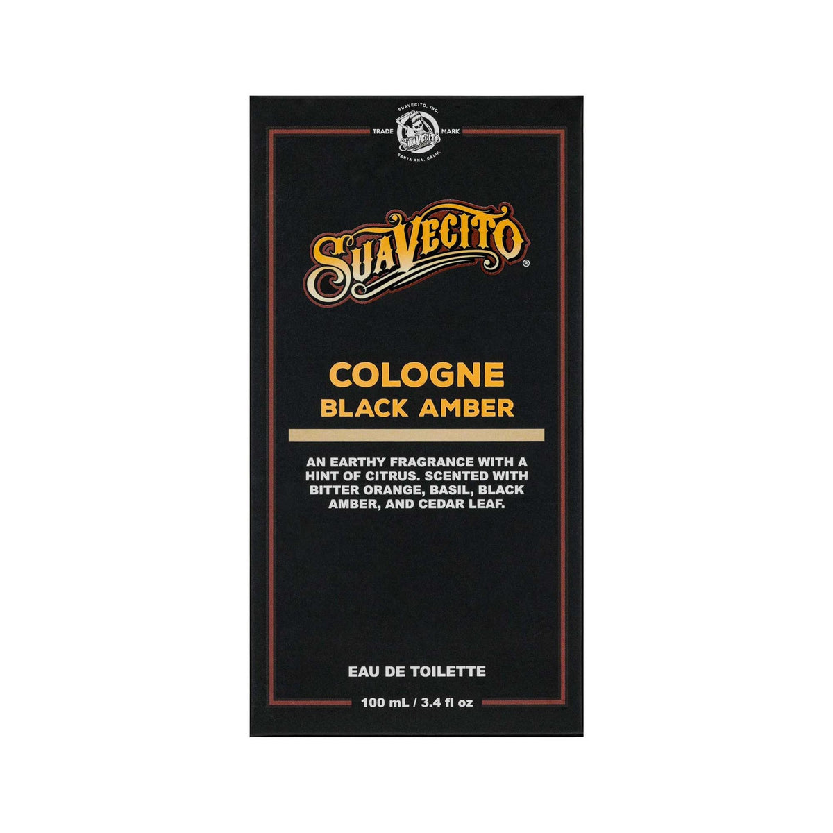 Suavecito Cologne Eau De Toilette / Black Amber, image 28302922940566