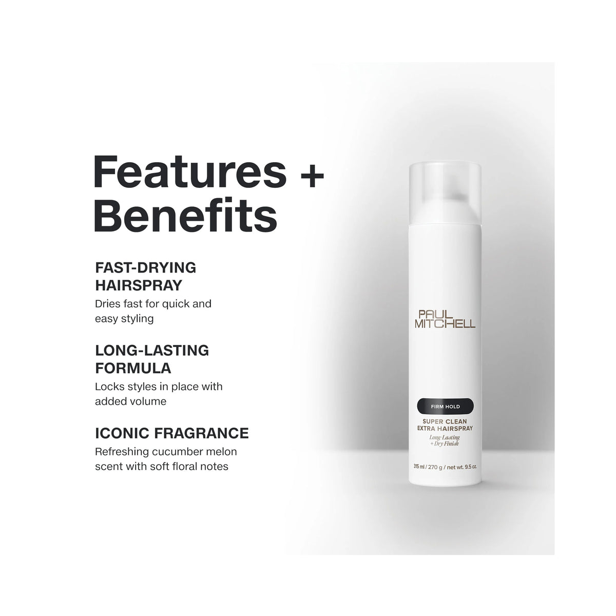 Paul Mitchell Super Clean Extra Hairspray / 9.5OZ, image 32186936950934