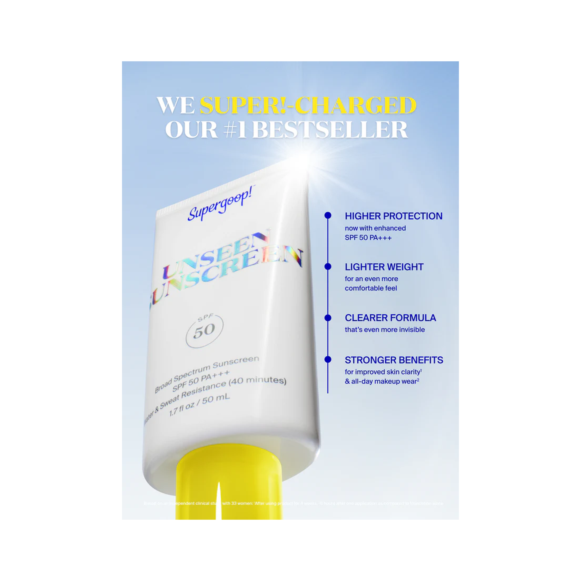 Supergoop! Unseen Sunscreen SPF 50 1.7OZ / 1.7OZ