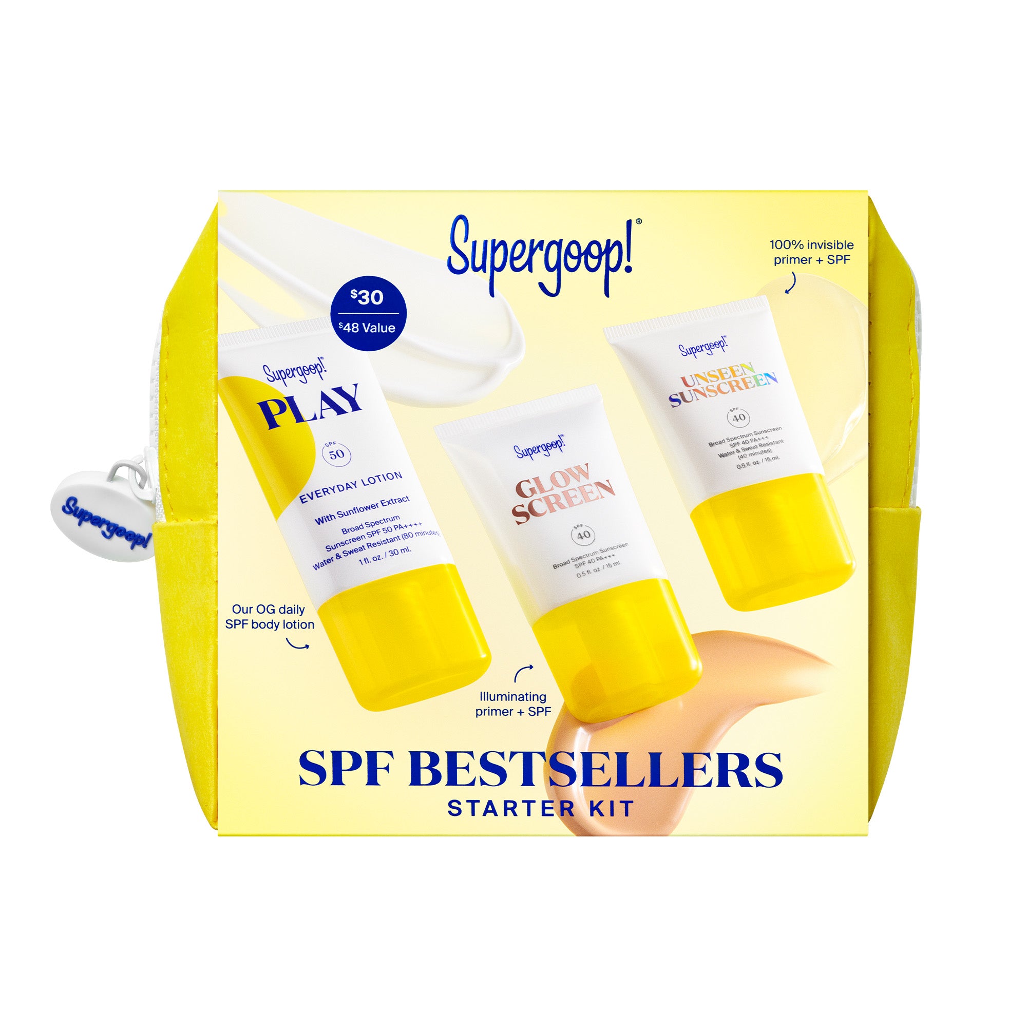 Supergoop SPF Bestsellers Starter Kit 2.0 ($48 Value) / KIT