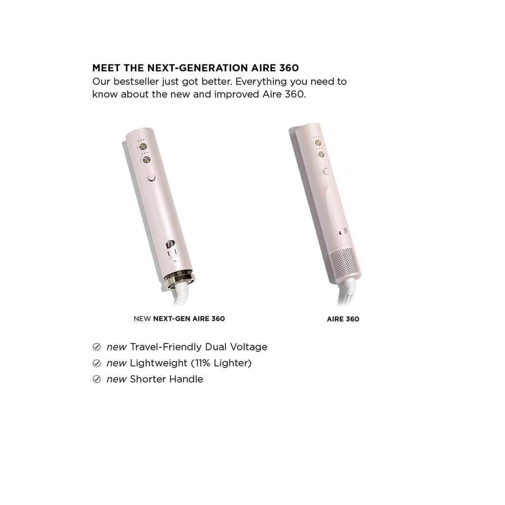 T3 Aire 360 Ceramic Dual Voltage Air Styler Blowout Kit / Blush thumbnail 4