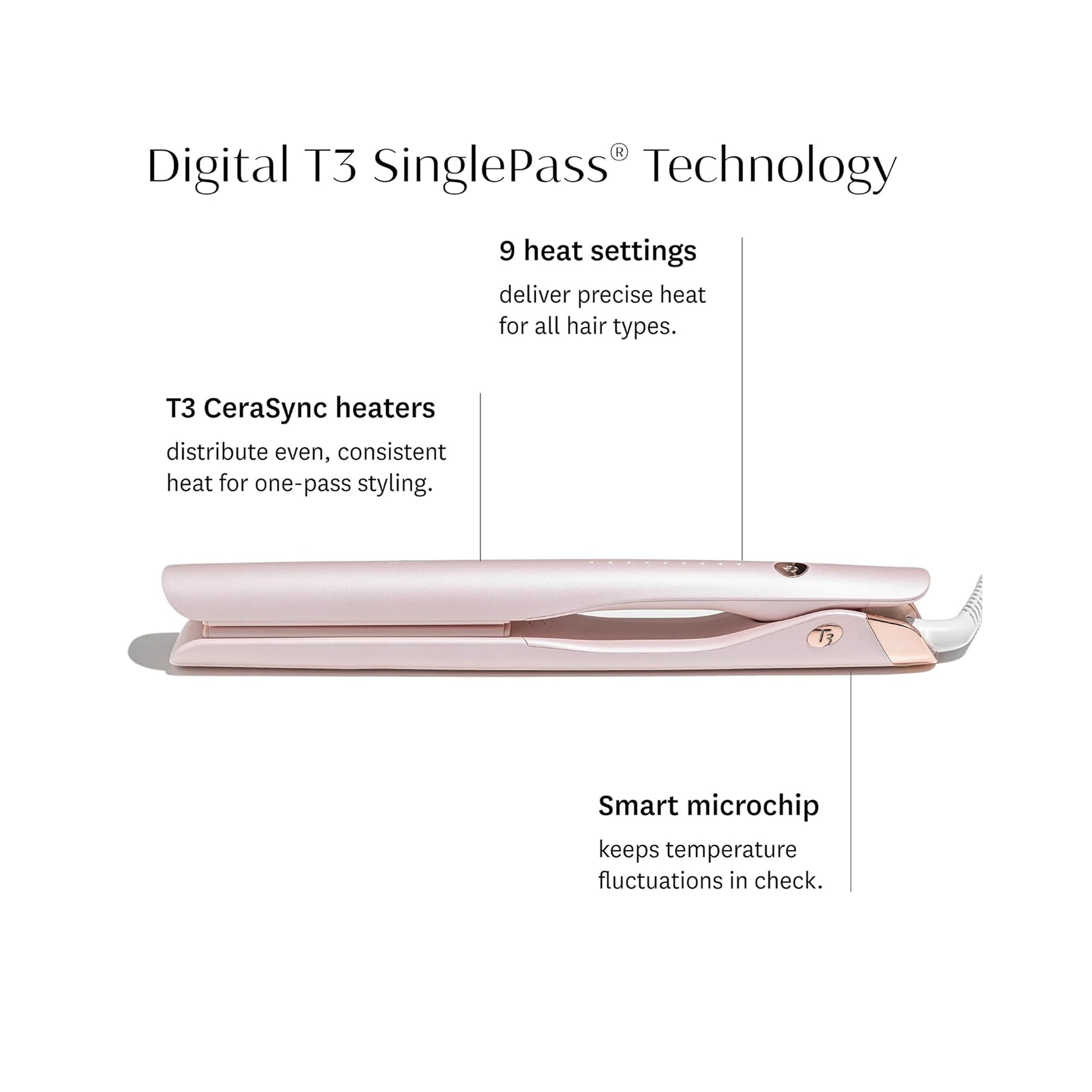 T3 Singlepass Smooth X 1" Flat Iron / 1 Inch