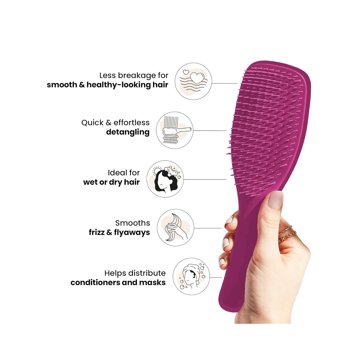 Tangle Teezer The Ultimate Detangler Electric Raspberry / Electric Raspberry, image 30885270814870