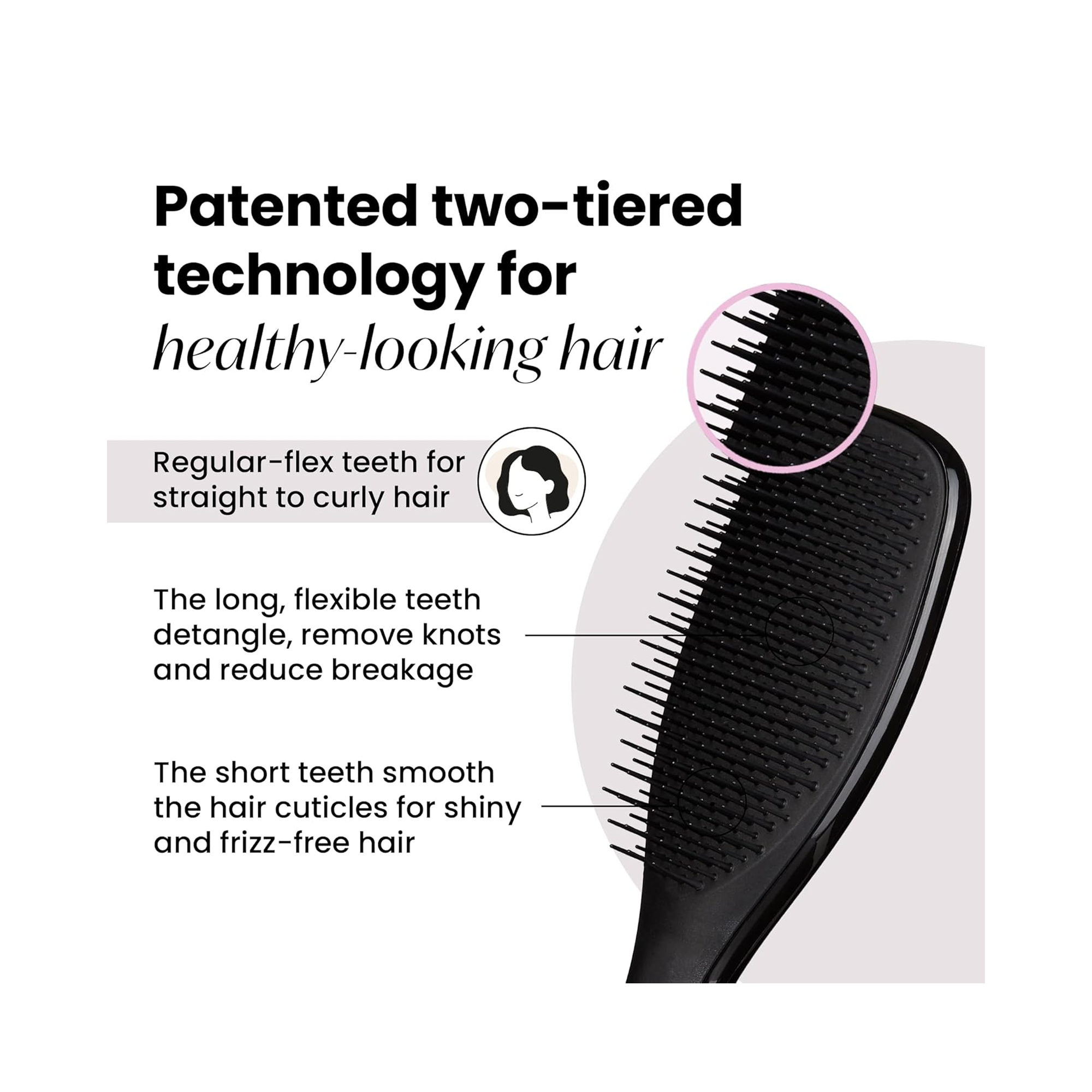 Tangle Teezer The Ultimate Detangler Liquorice Black / Liquorice Black