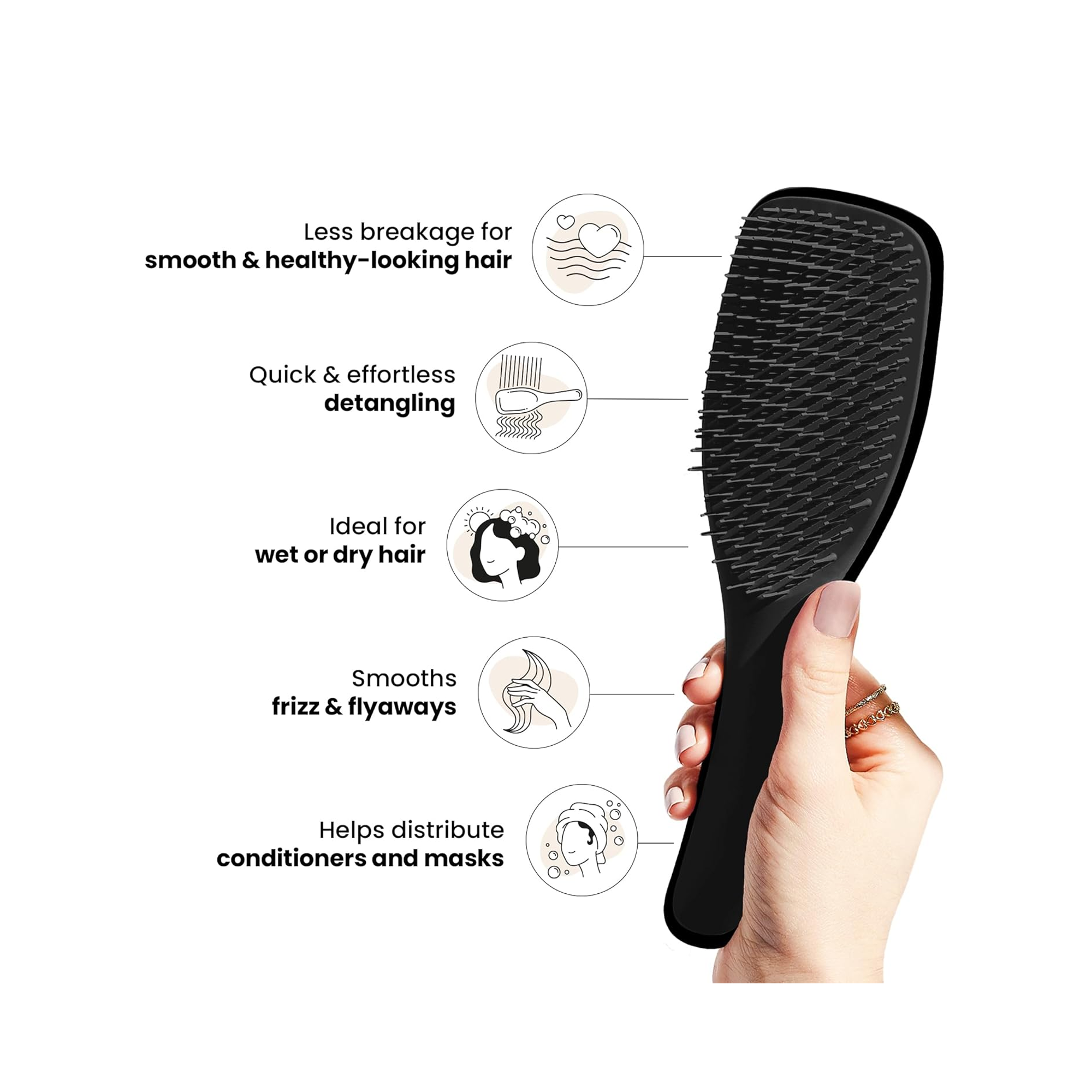 Tangle Teezer The Ultimate Detangler Liquorice Black / Liquorice Black