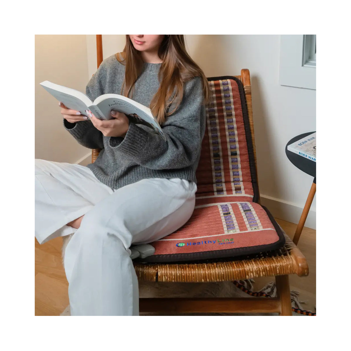 HealthyLine TAO Chair 40" x 18" PEMF Far Infrared Heating Mat / FIRM, image 32062507384982