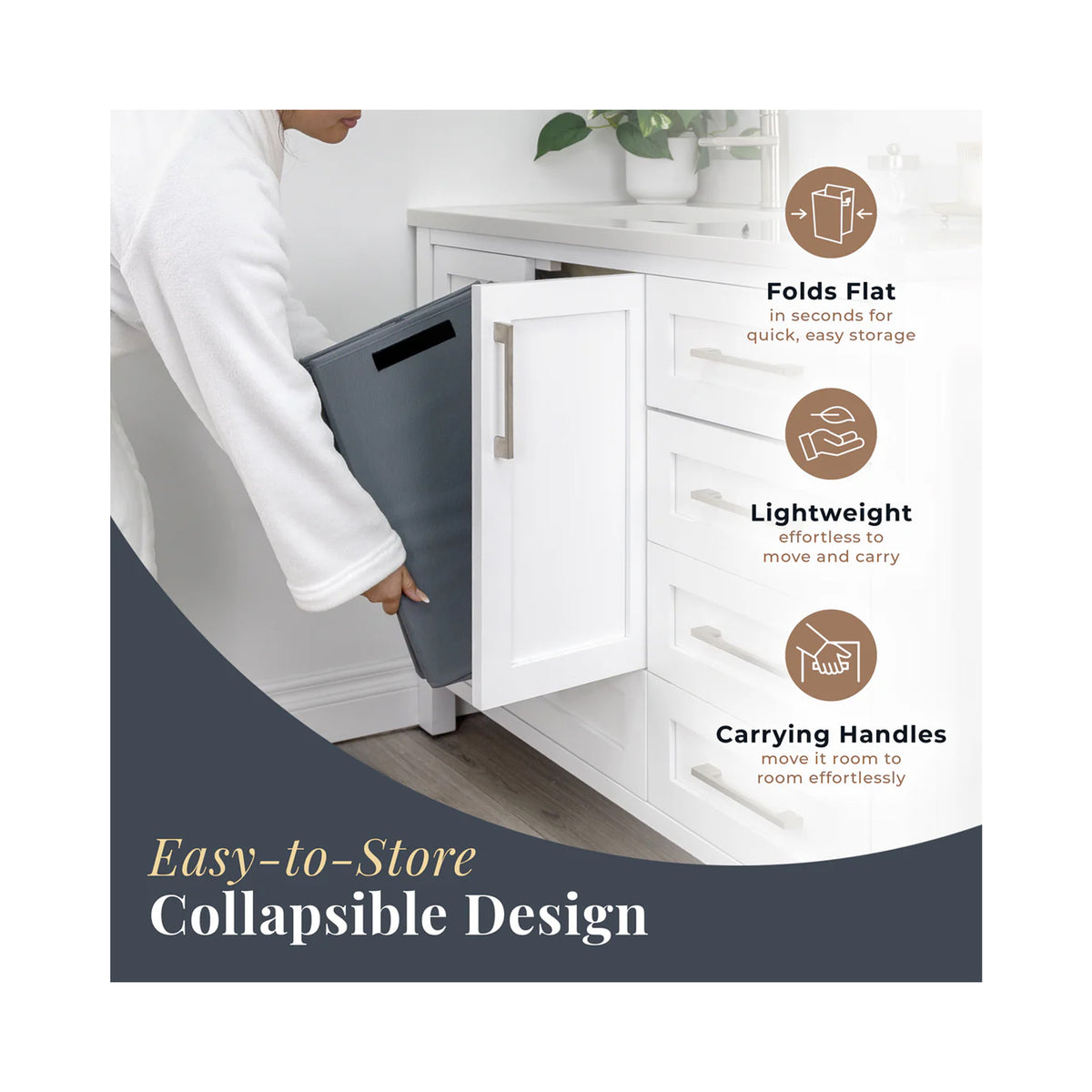 Zadro Foldable Towel Warmer / GRAY - TWFCR