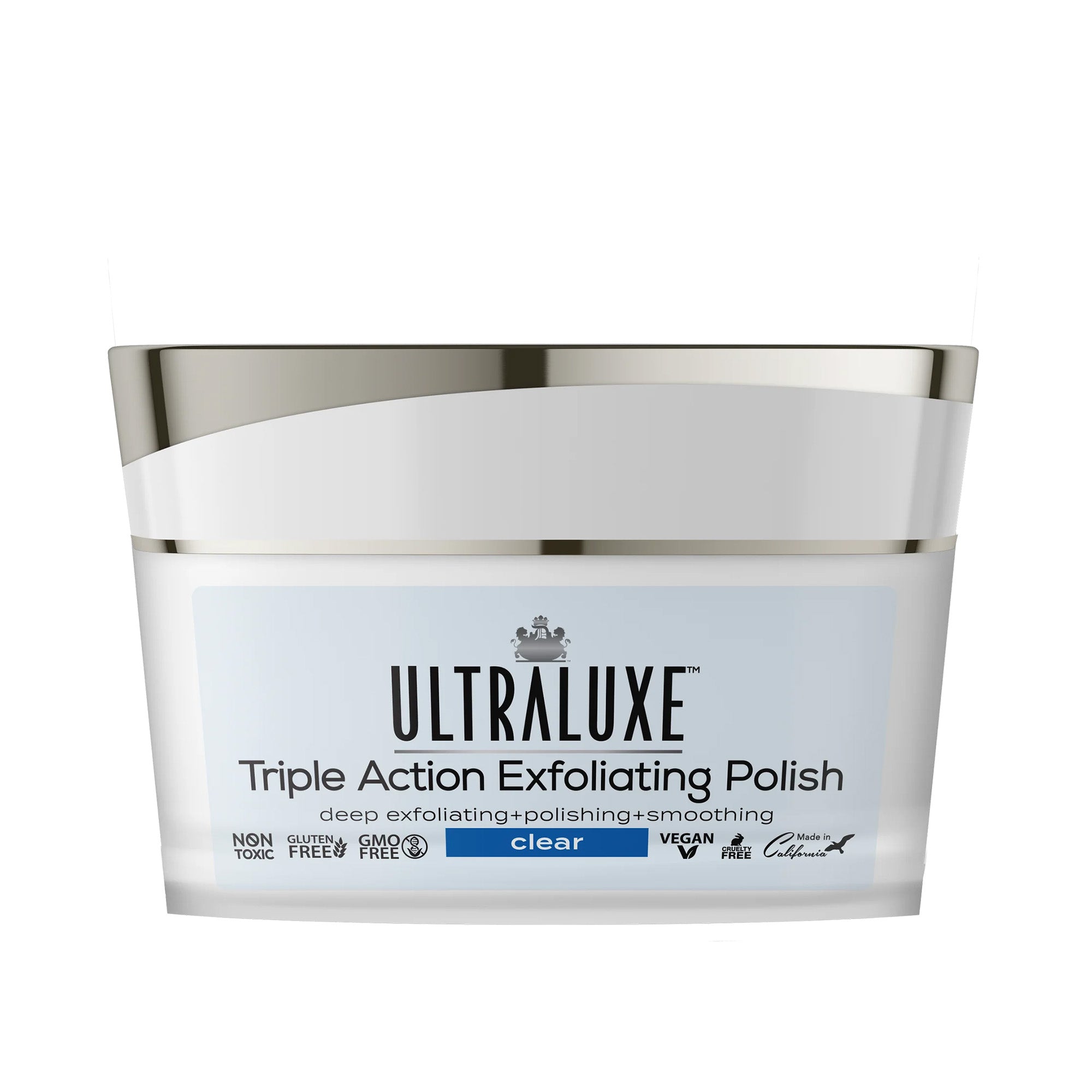 UltraLuxe Triple Action Exfoliating Polish - Clear / 2.OZ