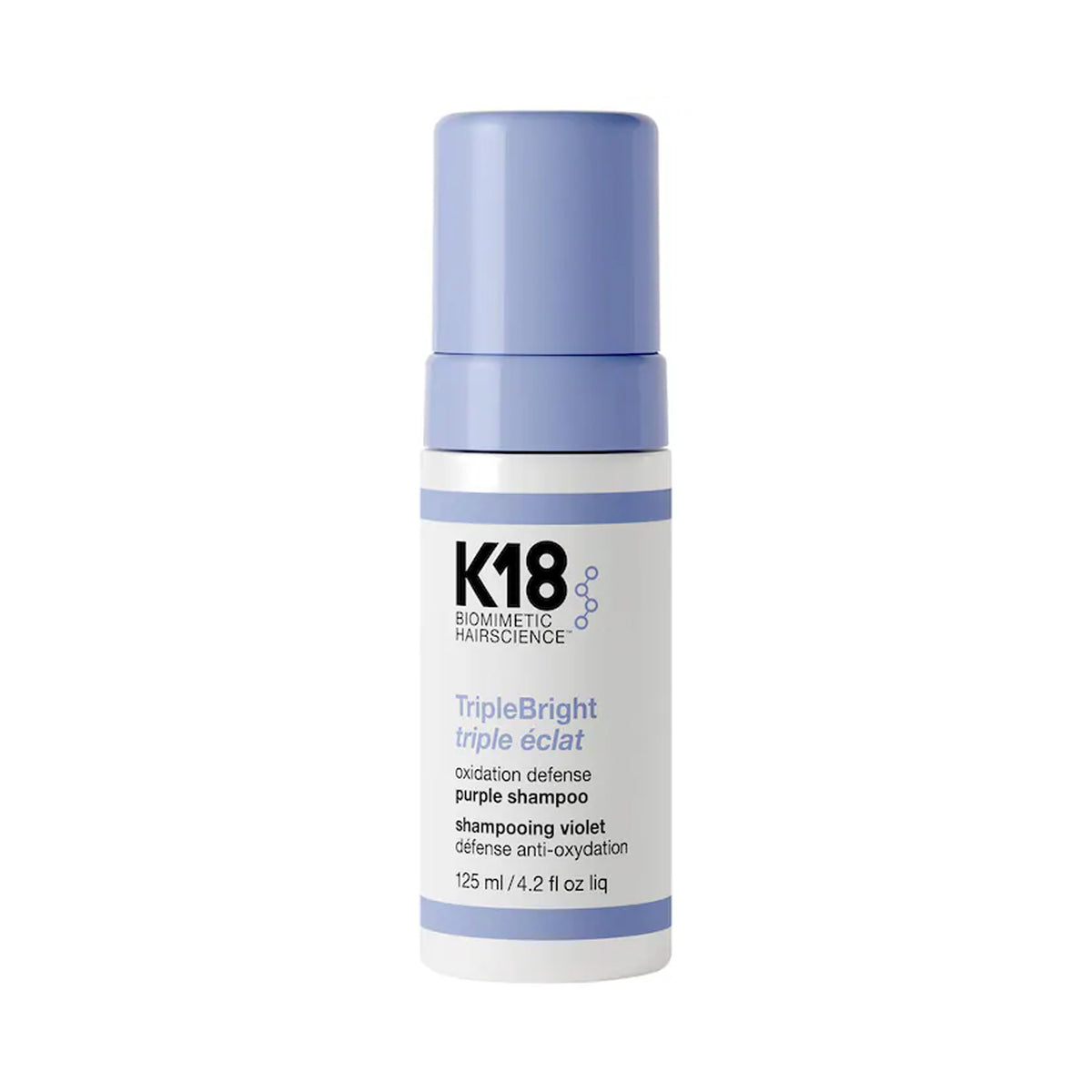 K18 Biomimetic TripleBright Oxidation Defense Purple Shampoo Foam / 4.2OZ