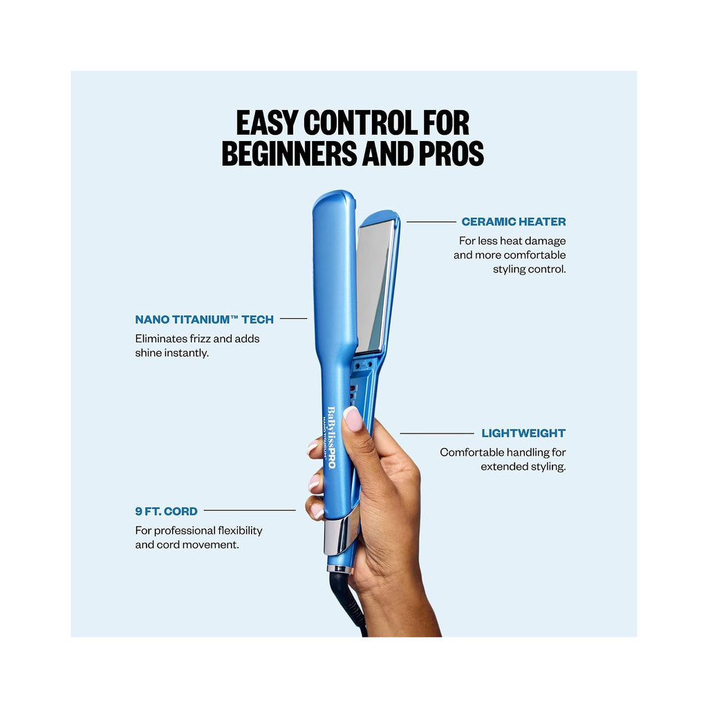 BaBylissPRO® Nano Titanium™ 1.5" Ultra-Sleek Straightening Iron - Item No. BNT131T / 1.5 Inch thumbnail 3