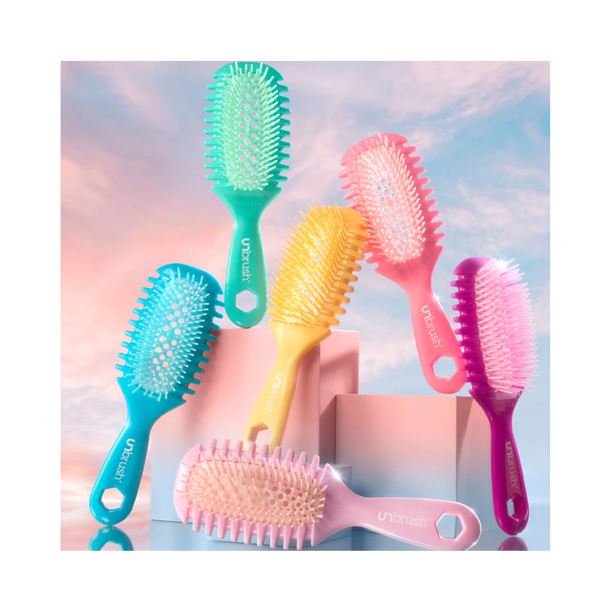 Unbrush Curl Brush / Fuchsia