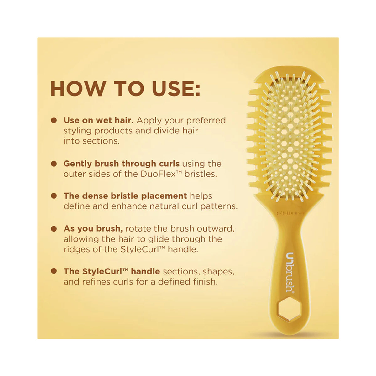 Unbrush Curl Brush / Golden Hour, image 32308925104278