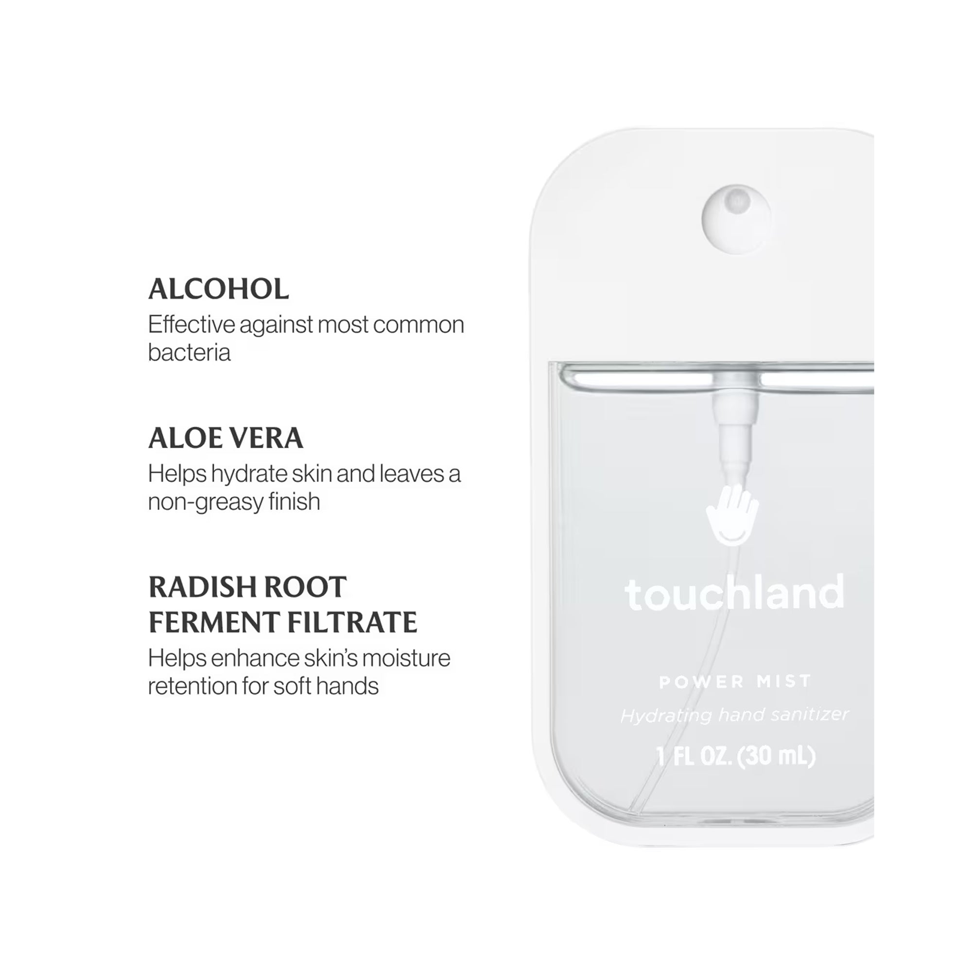 Touchland Powermist Hydrating Hand Sanitizer Unscented / Unscented