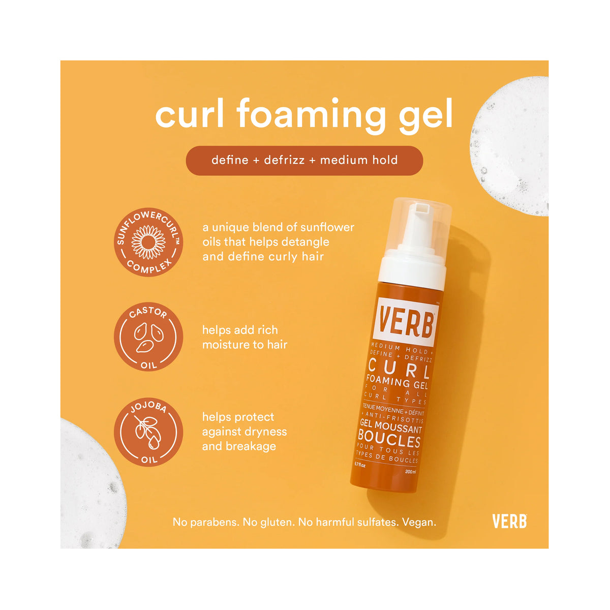 Verb Curl Foaming Gel / 6.7OZ, image 31194655129750