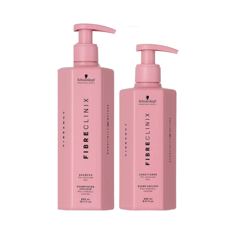 Schwarzkopf Professional Fibre Clinix Tribond Vibrancy Shampoo 10oz and Conditioner 8oz Duo / 10oz/8oz