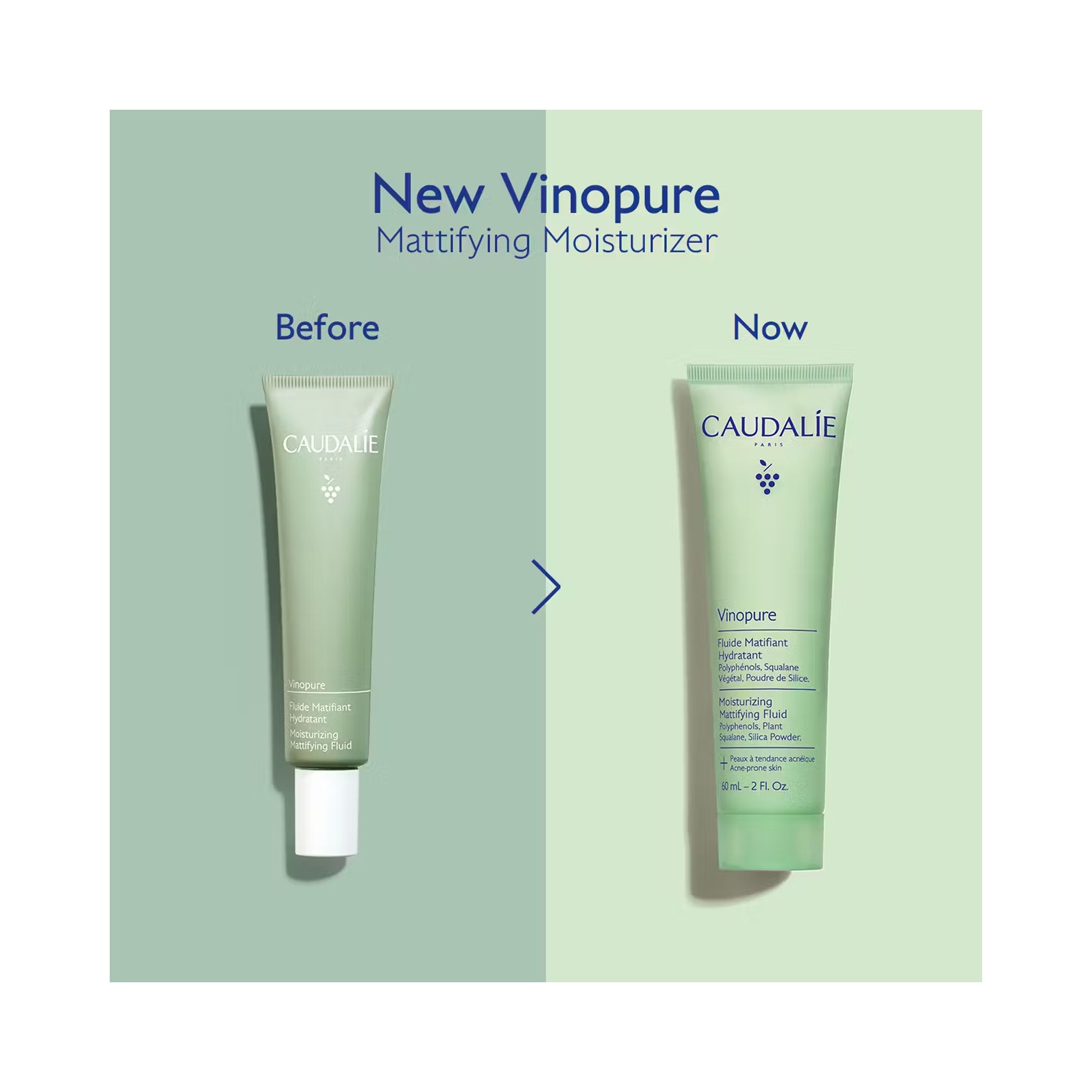 Caudalie Vinopure Moisturizing Mattifying Fluid / 2OZ