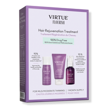 Virtue Flourish Nightly Intensive Hair Rejuvenation Treatment Drug Free 30 Day / KIT