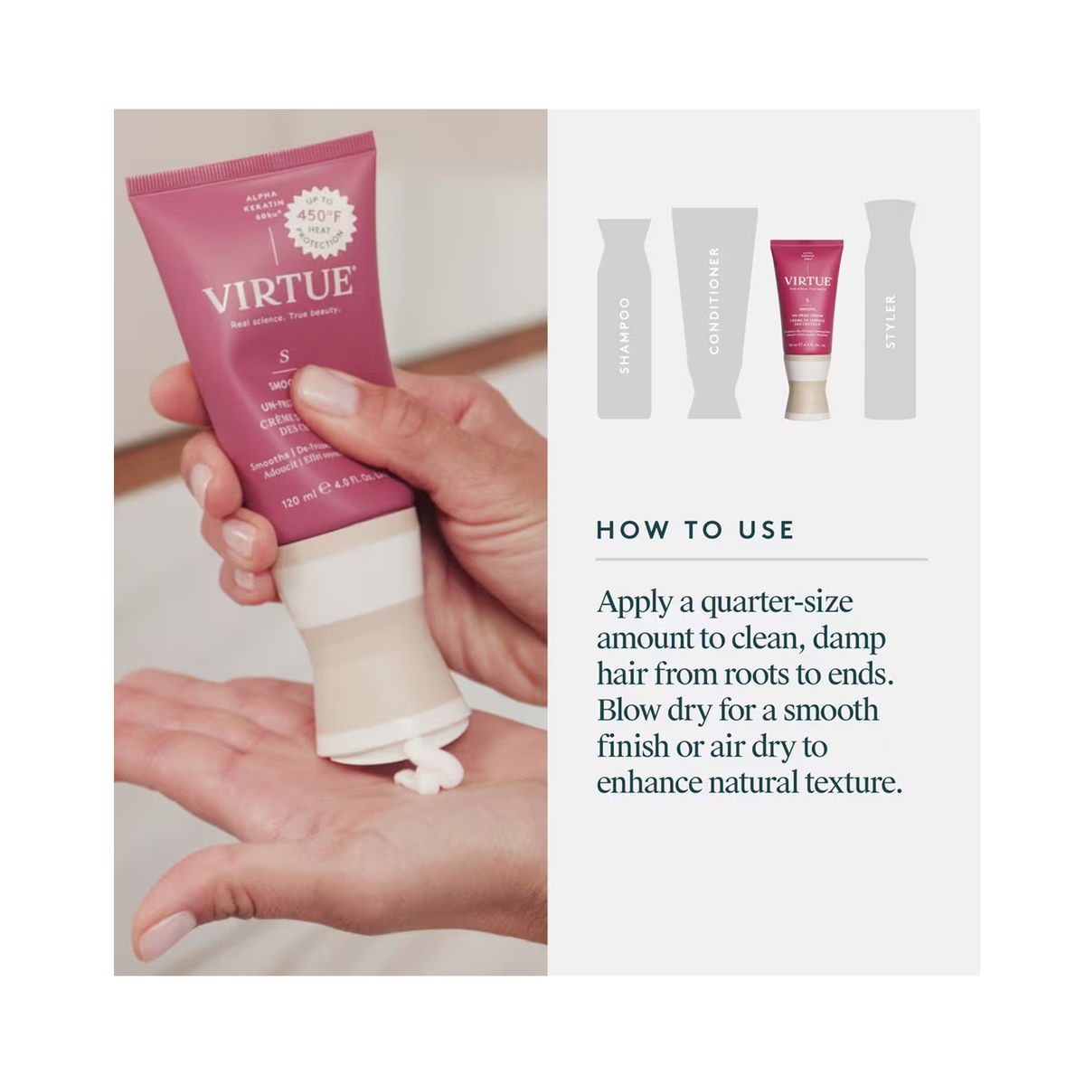 Virtue_Un-Frizz_Hair_Styling_&_Smoothing_Cream / 4OZ, image 29681939742870