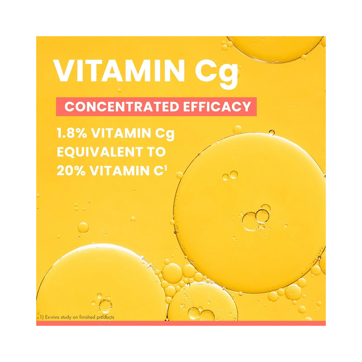 A yellow graphic card for Vitamin Cg, featuring white text that reads 'VITAMIN Cg' and 'CONCENTRATED EFFICACY' with '1.8% VITAMIN Cg EQUIVALENT TO 20% VITAMIN C1'., image 46243801399446
