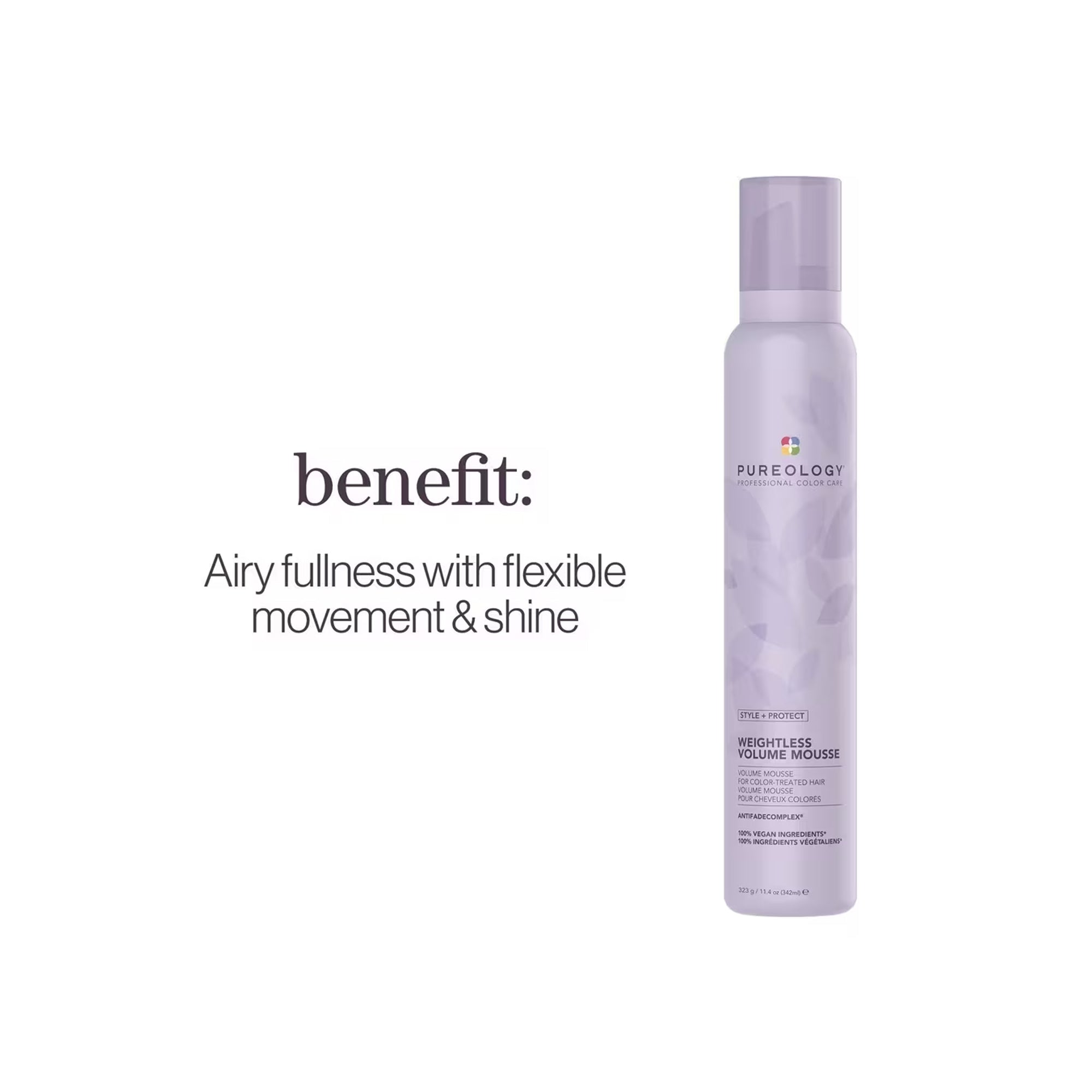 Pureology Style + Protect Weightless Volume Mousse / 11.4OZ