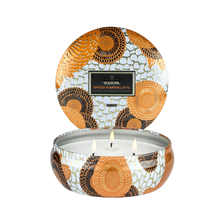 Voluspa Holiday Japonica 3 Wick Candle in Decorative Tin / SPICED PUMPKIN LATTE