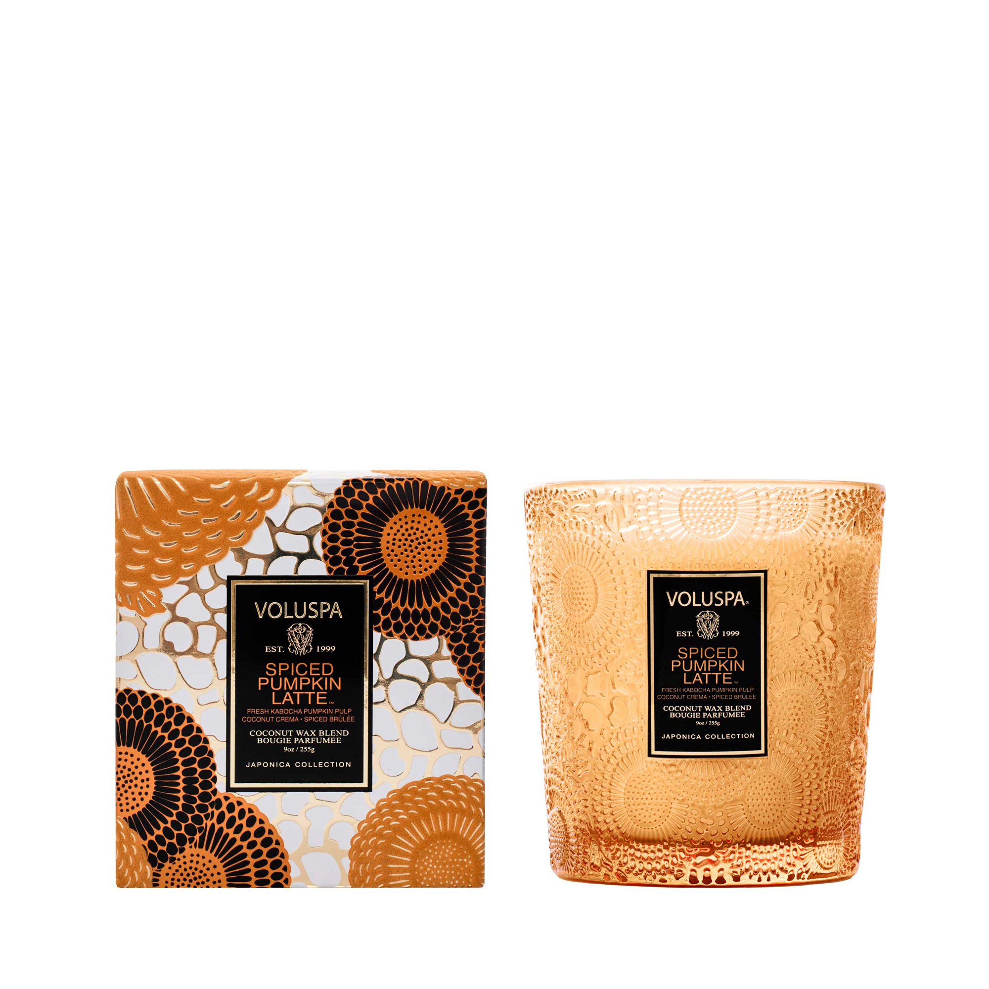 Voluspa Holiday Japonica Boxed Classic Candle 9 oz / SPICED PUMPKIN LATTE
