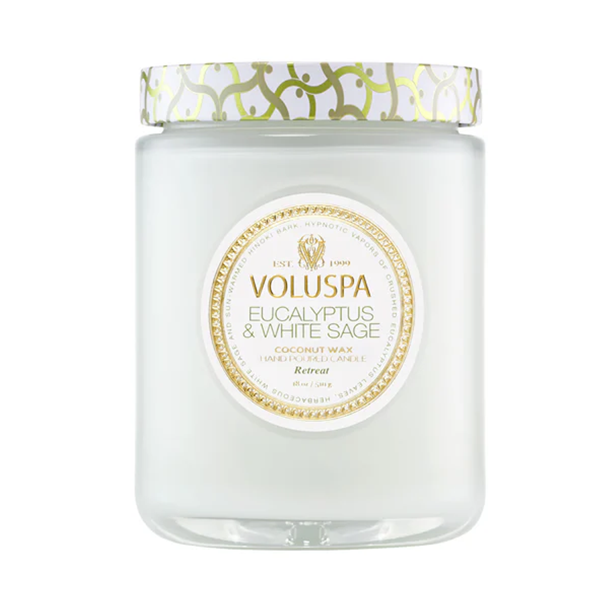 Voluspa_Maison_Blanc_Large_Jar_Candle_eucalyptus_and_white_sage_18oz / EUCALYPTUS & WHITE SAGE