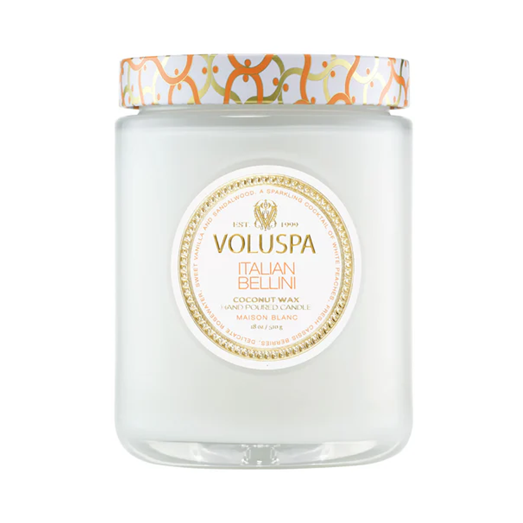 Voluspa_Maison_Blanc_Large_Jar_Candle_italian_bellini_18oz / ITALIAN BELLINI