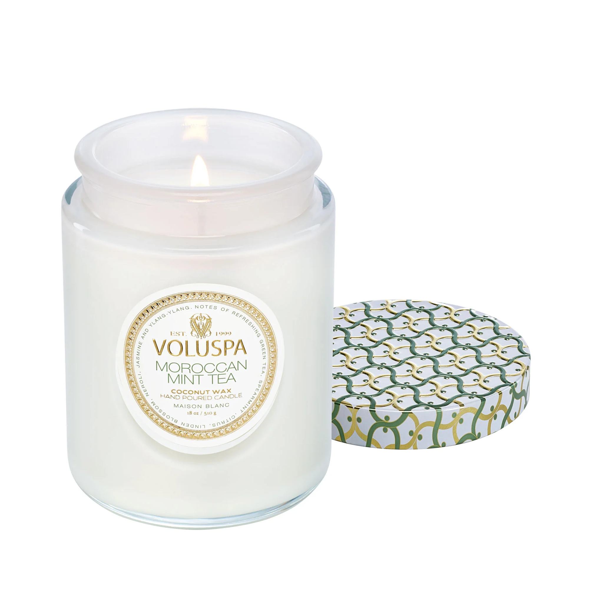 Voluspa_Maison_Blanc_Large_Jar_Candle_moroccan_mint_18oz / MOROCCAN MINT