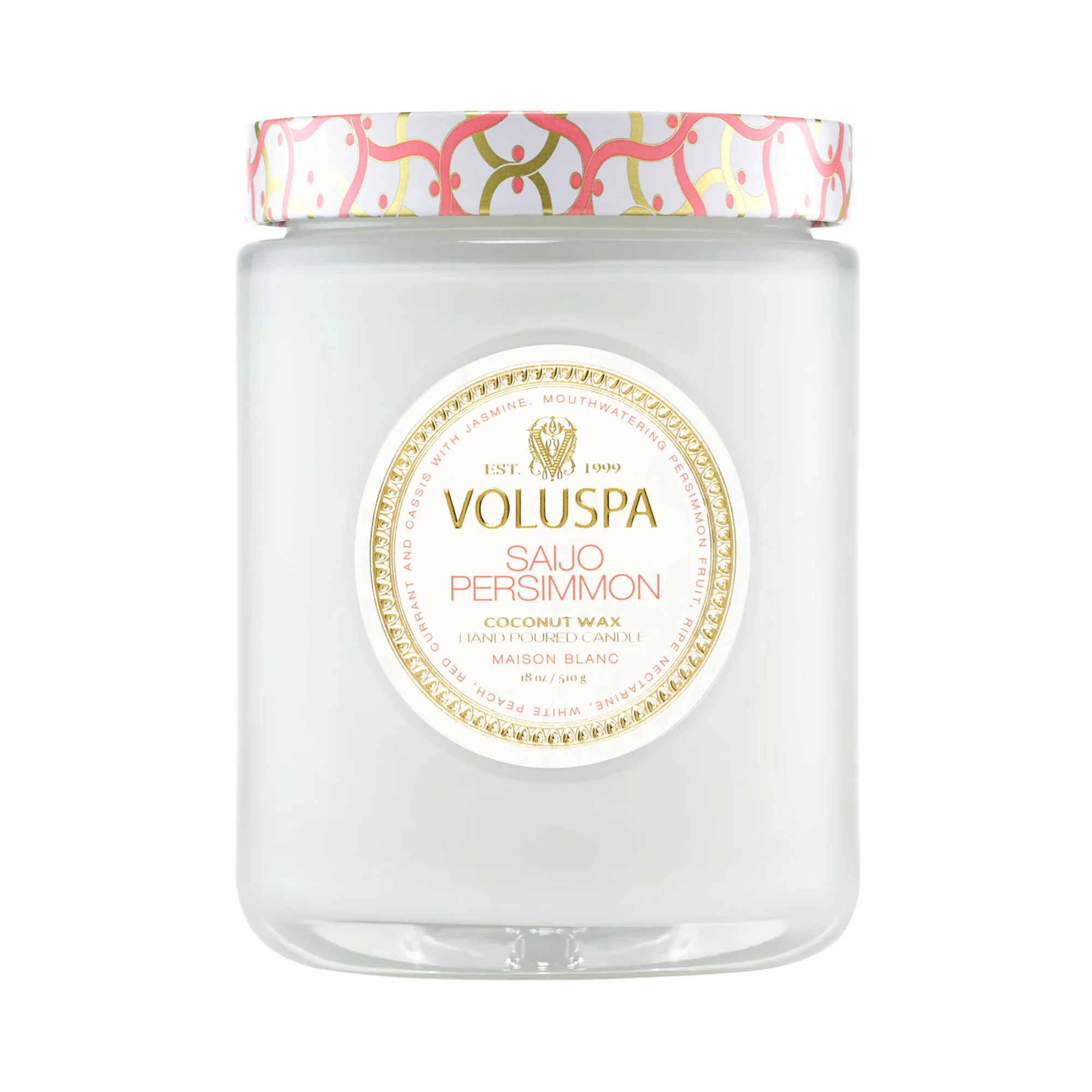 Voluspa_Maison_Blanc_Large_Jar_Candle_saijo_persimmon_18oz / Saijo Persimmon