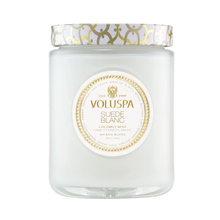Voluspa_Maison_Blanc_Large_Jar_Candle_suede_blanc_18_oz / Suede Blanc