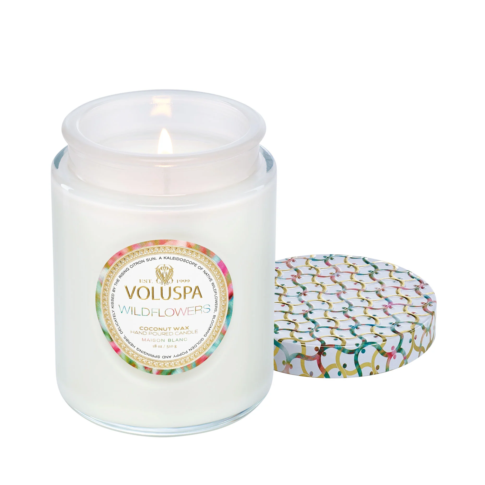 Voluspa_Maison_Blanc_Large_Jar_Candle_wildflowers_18_oz / Wildflowers
