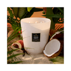 Voluspa 5 Wick Hearth Candle Tahitian Coconut Vanilla / Tahitian Coconut Vanilla
